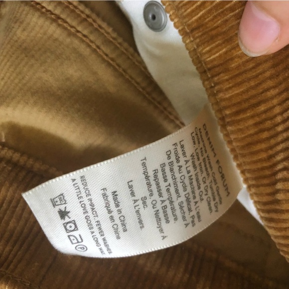Aritzia Denim Forum Corduroy Yoko High rise Slim (size 25) - Picture 7 of 11